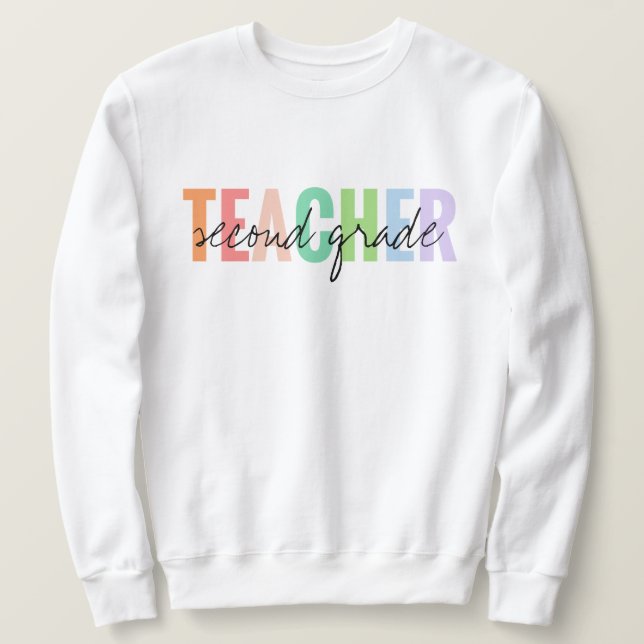 Sudadera Profesora de segundo grado Unisex (Anverso del diseño)
