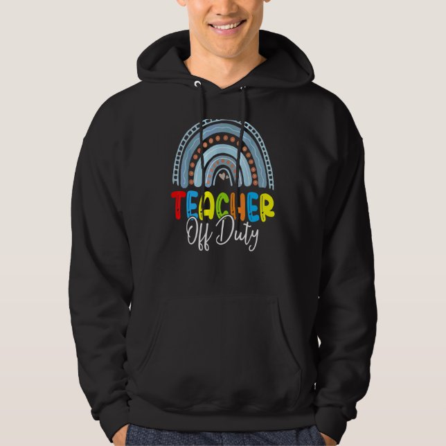 Sudadera Profesora De Trabajo Feliz Día De Maestra (Anverso)