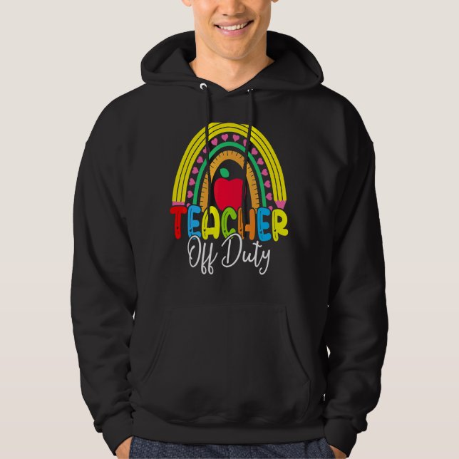 Sudadera Profesora De Trabajo Feliz Día De Maestra (Anverso)