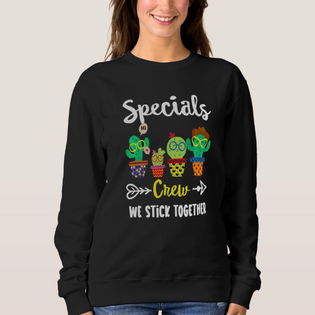 Sudadera Profesora del equipo de cactus de la escuela espec (Anverso)