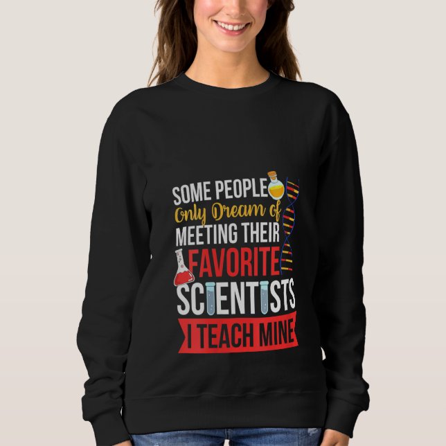 Sudadera Profesora divertida enseño a mi científico favorit (Anverso)