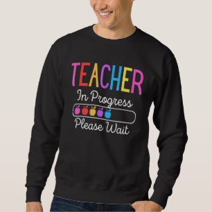 Sudadera Profesora en Progreso Por Favor Espere Mujer Diver
