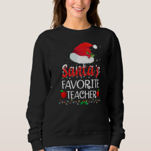 Sudadera Profesora favorita de Santa Claus Navidad Pajama e