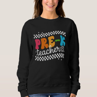 Sudadera Profesora preescolar divertida feliz primer día es
