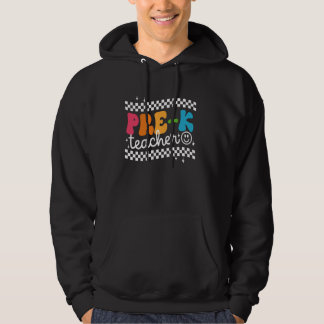 Sudadera Profesora preescolar divertida feliz primer día es