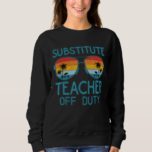 Sudadera Profesora sustituta de veraneo de gafas de sol en