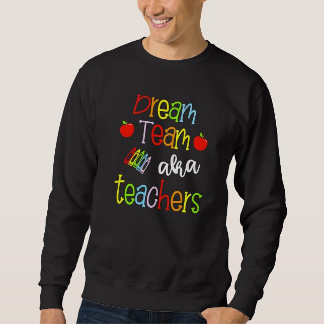 Sudadera Profesores de Aka de Dream Team educan a los crayo (Anverso)