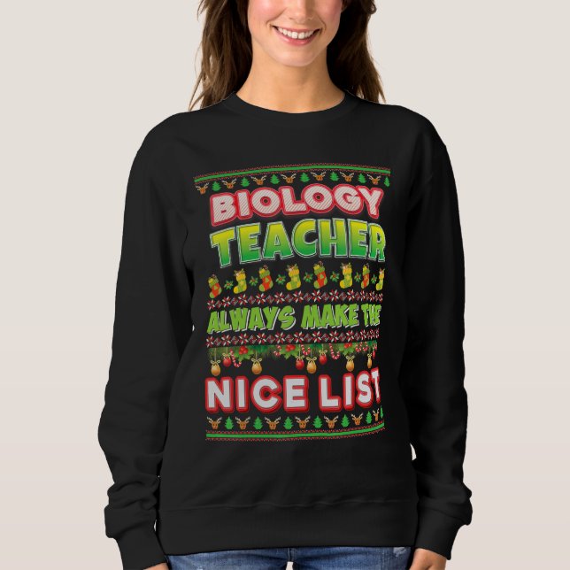 Sudadera Profesores de Biología Siempre Forman La Buena Lis (Anverso)