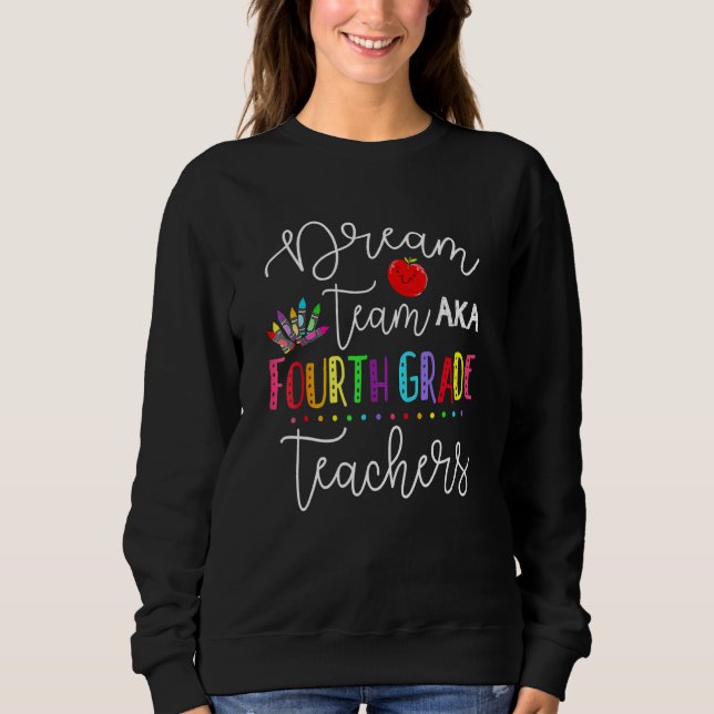 Sudadera Profesores de cuarto grado del Dream Team de vuelt (Anverso)
