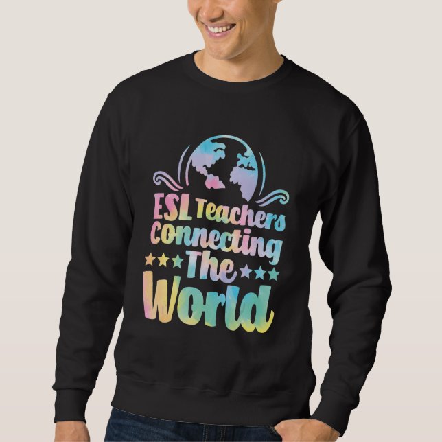 Sudadera Profesores de ESL conectando la virtud mundial del (Anverso)