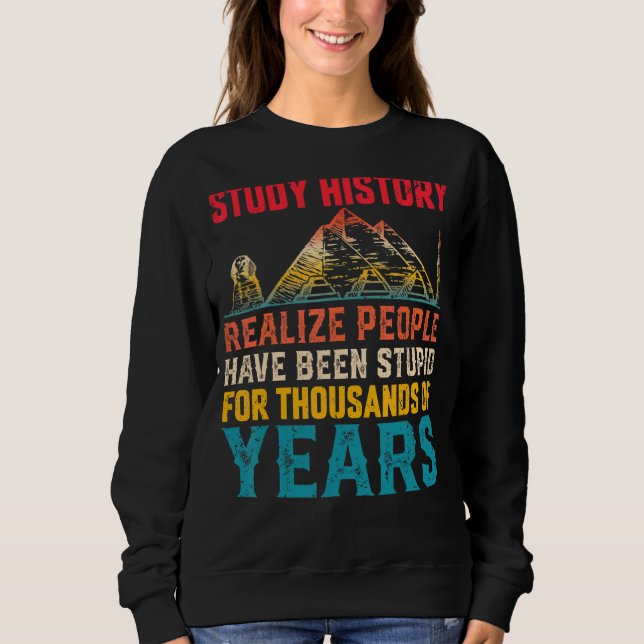 Sudadera Profesores de Historia Historia Chiste Historia Bu (Anverso)