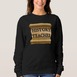 Sudadera Profesores de Historia Retro Manuscrito Profesores