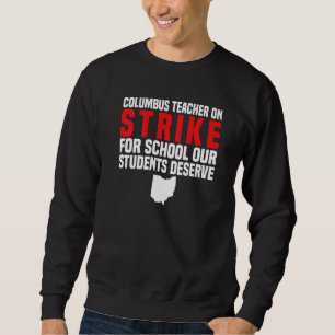Sudadera Profesores Huelgan OH Profesor Columbus Ohio Escue