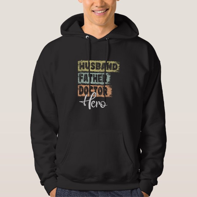 Sudadera Profession dad hero father Doctor  1 (Anverso)