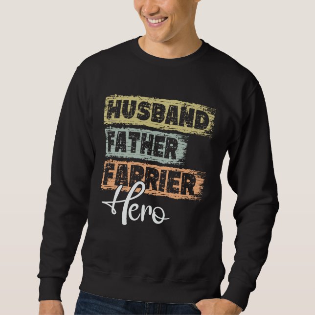 Sudadera Profession dad hero father Farrier (Anverso)