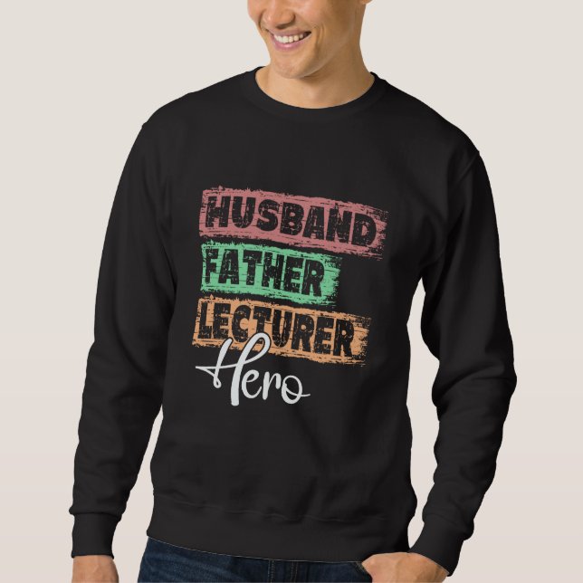 Sudadera Profession dad hero father Lecturer (Anverso)