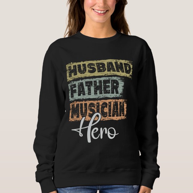 Sudadera Profession dad hero father Musician  1 (Anverso)
