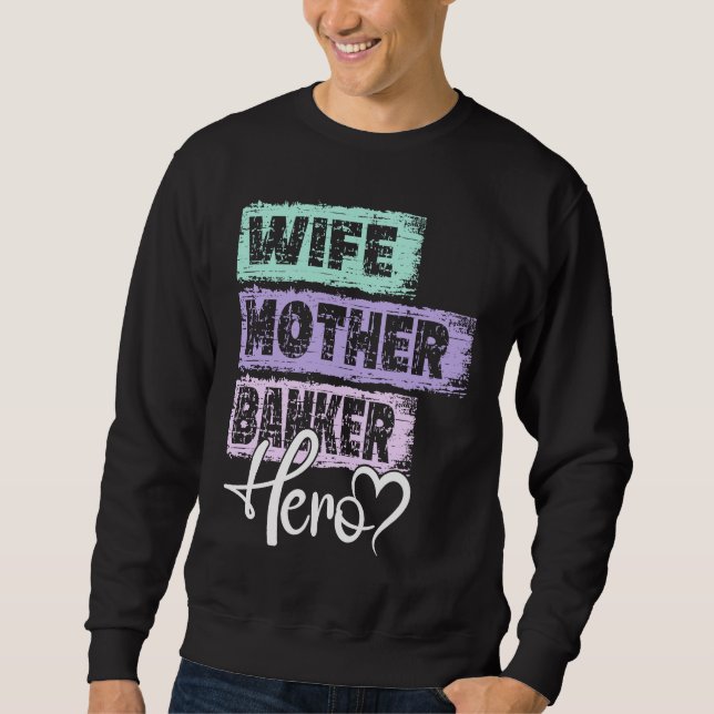Sudadera Profession mom hero mother Banker  1 (Anverso)