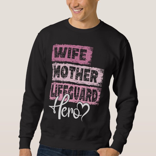 Sudadera Profession mom hero mother Lifeguard (Anverso)