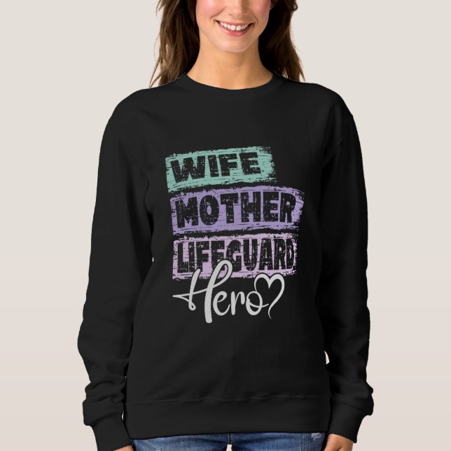 Sudadera Profession mom hero mother Lifeguard  1 (Anverso)