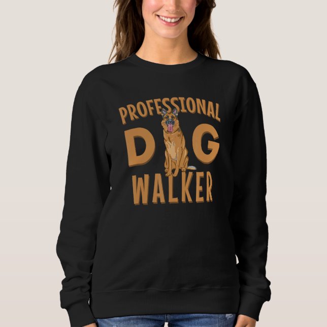 Sudadera Professional Dog Walker Cute German Shepherd Pet (Anverso)