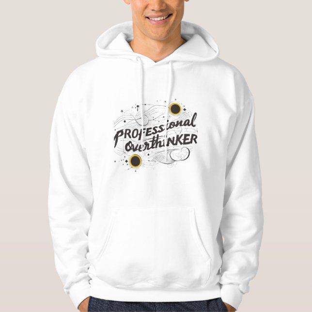 Sudadera Professional Overthinker – Adult Pullover Hoodie (Anverso)