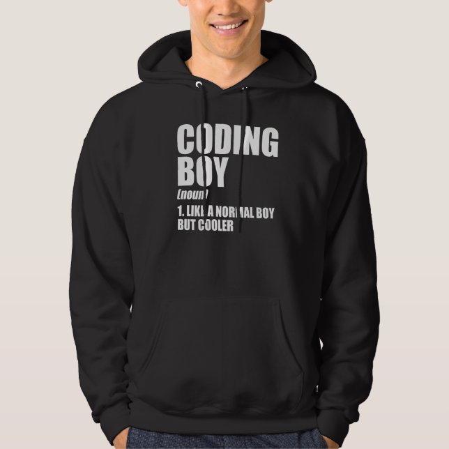 Sudadera Prog. del desarrollador de software Coding Boy Def (Anverso)