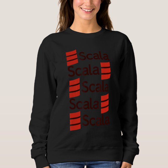 Sudadera Programación Scala  Programadores de software  Cod (Anverso)