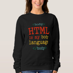 Sudadera Programador Codificador Computadora HTML Es Mi Len