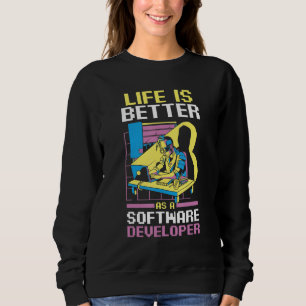 Sudadera Programador codificando como desarrollador de soft