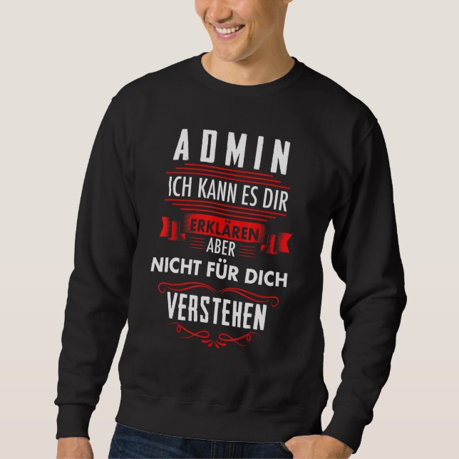 Sudadera Programador de administrador del sistema de admini (Anverso)