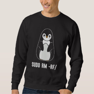 Sudadera programador de computadora Linux sudo rm rf