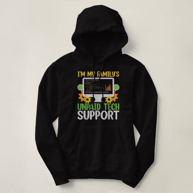 Sudadera Programador De Computadoras Divertido Im My Family (Diseño del anverso)