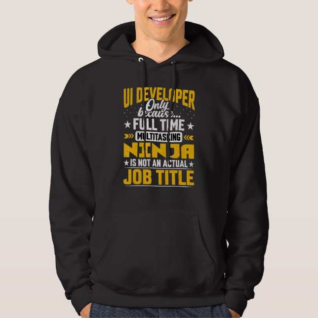 Sudadera Programador de interfaz de usuario Ui Developer Jo (Anverso)