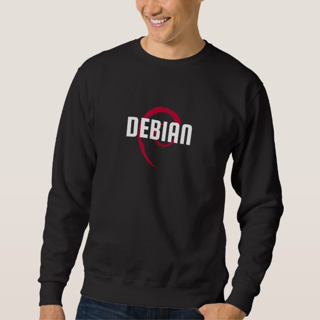 Sudadera Programador del complemento Tux de Debian (Anverso)