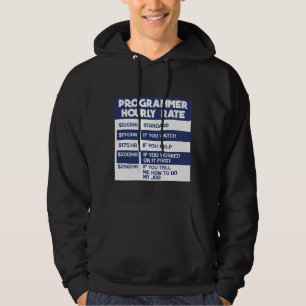 Sudadera Programador divertido calibre cada hora codificado