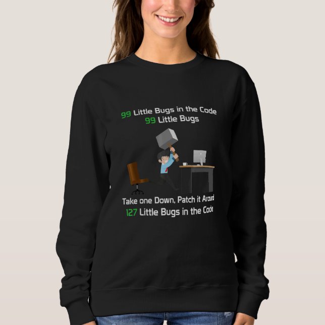 Sudadera Programador Equipo Html Admin Binary Usb 99 Littl (Anverso)