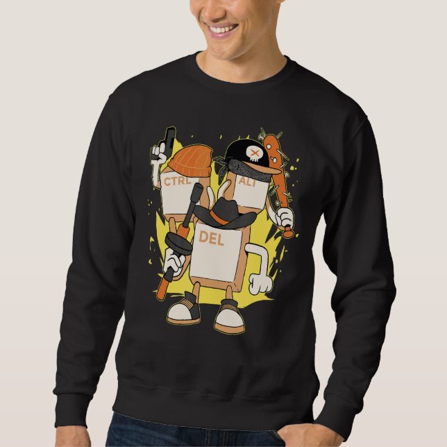 Sudadera Programador Informático Control Alt Suprimir Pc Cp (Anverso)