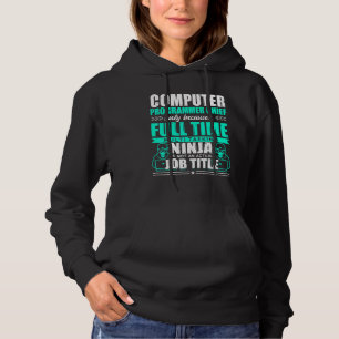 Sudadera Programador informático Jefe multitarea Ninja