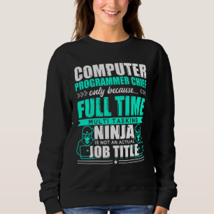 Sudadera Programador informático Jefe multitarea Ninja