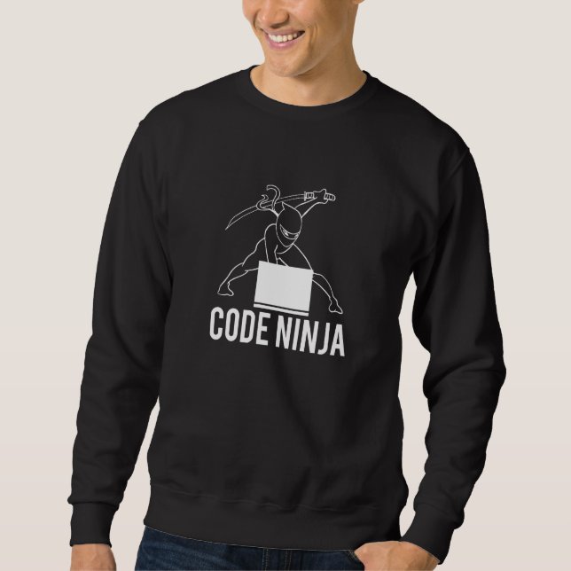 Sudadera Programador Ninja de código (Anverso)