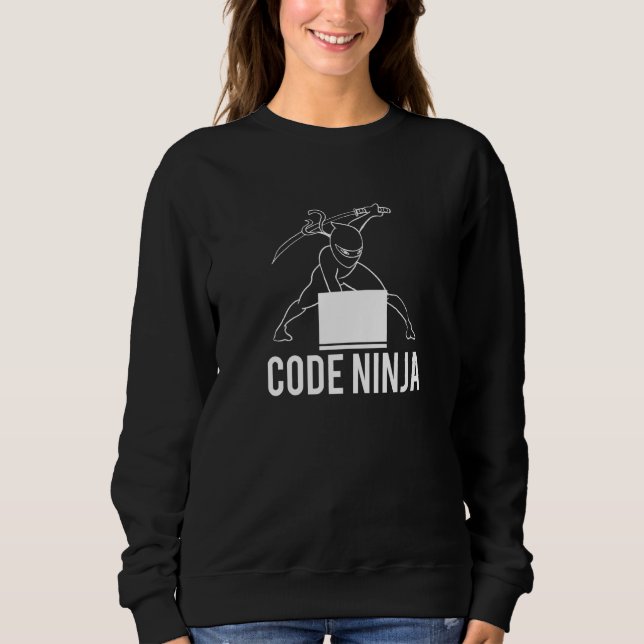 Sudadera Programador Ninja de código (Anverso)