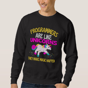 Sudadera Programador Unicorn , Magníficos programadores un