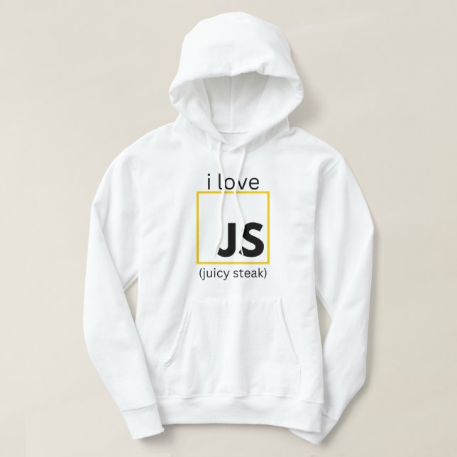 Sudadera programador web programación divertida JavaScript (Diseño del anverso)