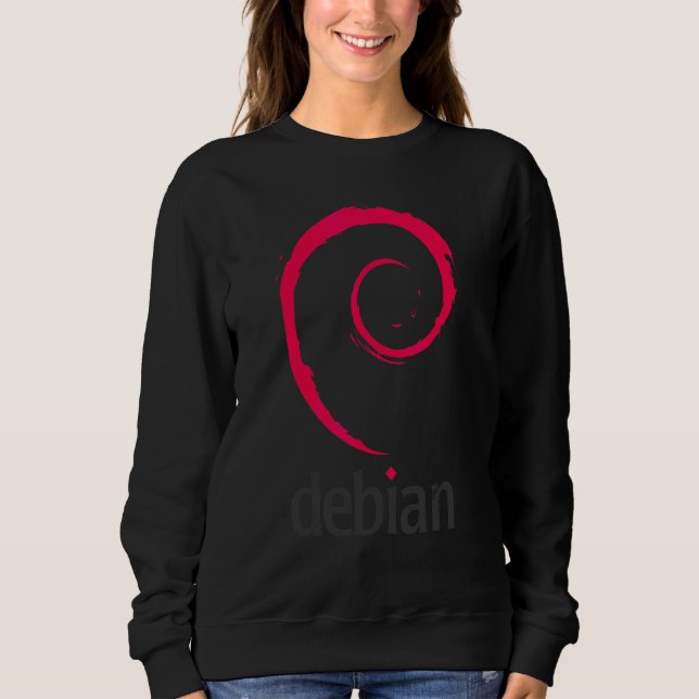 Sudadera Programadores Desarrolladores de Software Debian L (Anverso)