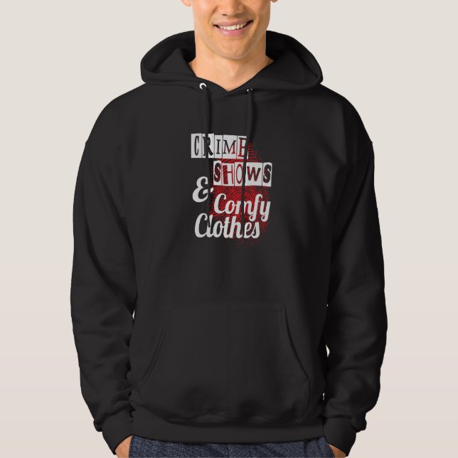 Sudadera Programas de Crímenes y Ropa Cómoda  Podcast de Cr (Anverso)