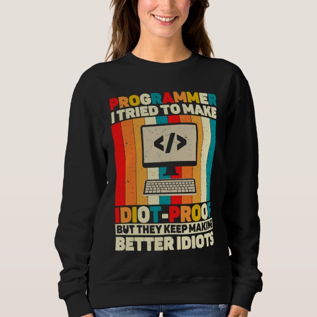Sudadera Programmer Quote Coding Computer Engineer (Anverso)