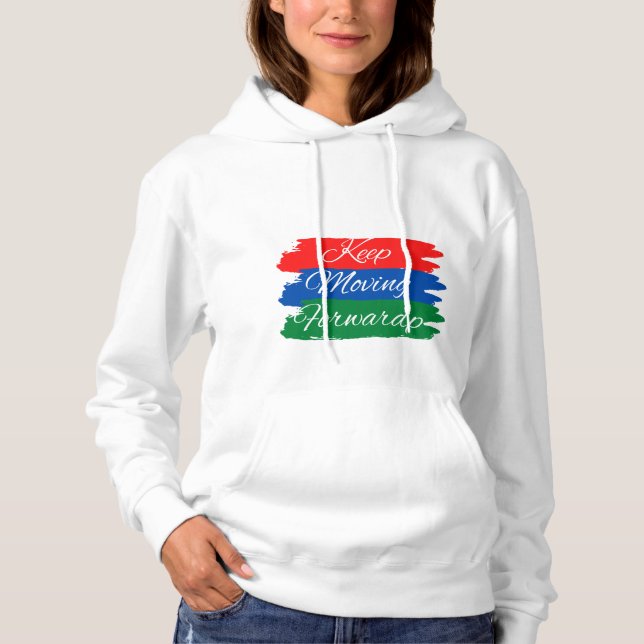 Sudadera Progreso incesante: seguir avanzando (Anverso)