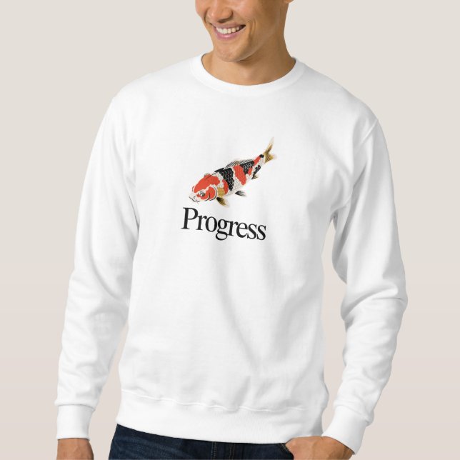 Sudadera Progreso – Símbolo japonés de la carpa de la perse (Anverso)