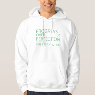 Sudadera Progreso Sobre La Perfección Minimalista Motivacio